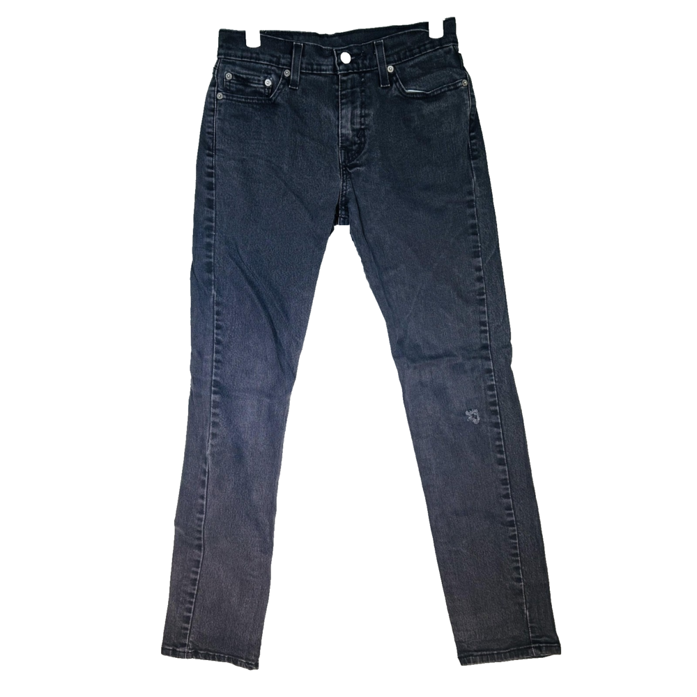 Levi’s 511 Men’s Jeans 29x32 Black Charcoal Wash Slim Fit Stretch Denim Zip Fly